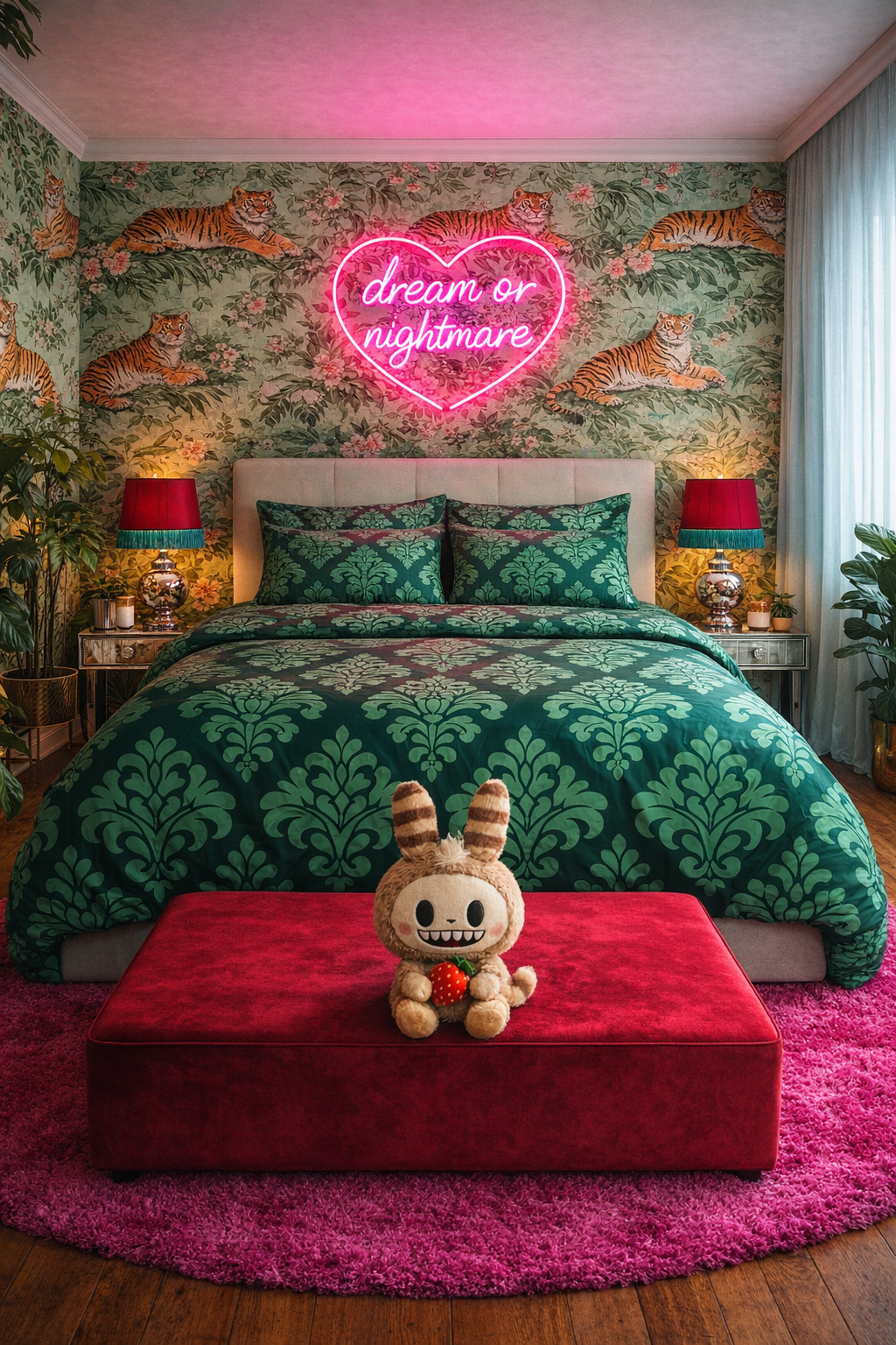 Dream or Nightmare — damask duvet collection